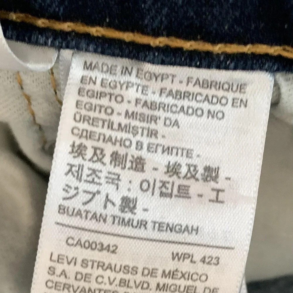 Levis 550 Jeans Mens 54x29 Blue Medium Wash Relaxed‎ Fit Tapered Leg Denim